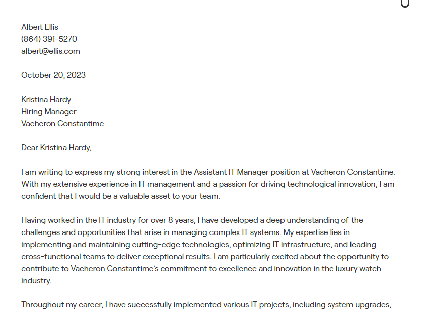 Cover Letter For It Support Creative Letter 