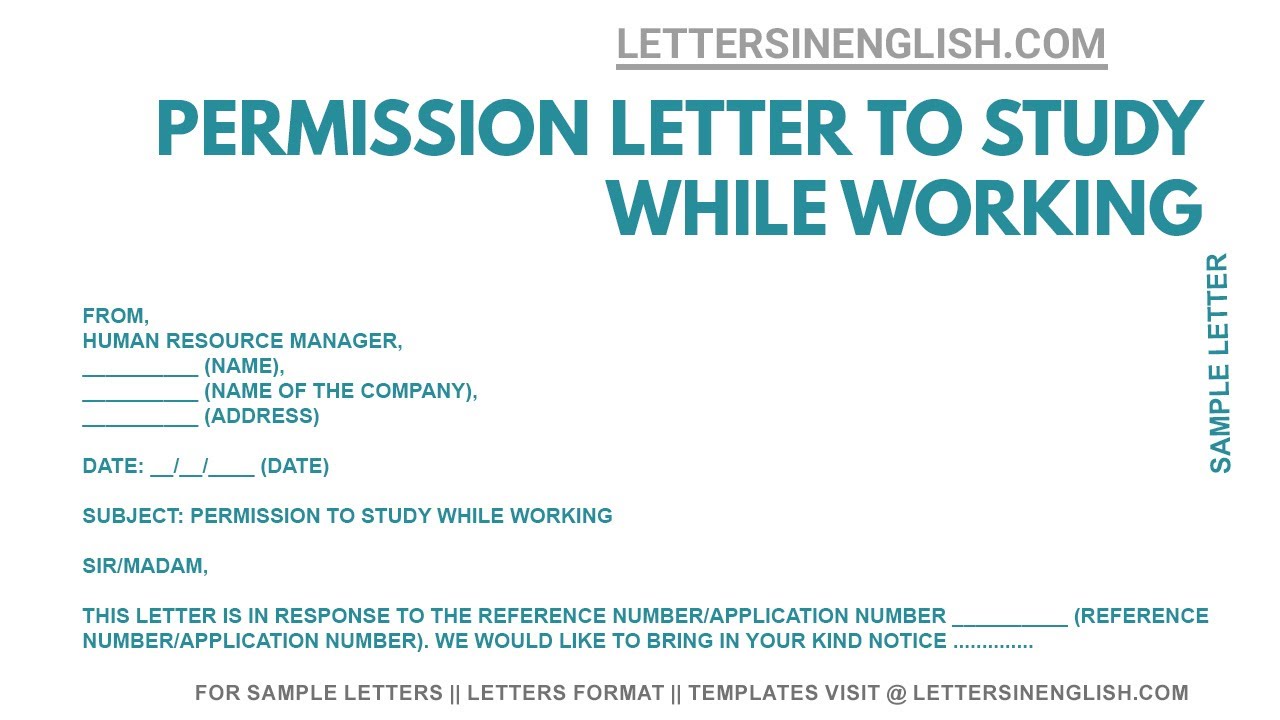 Letter for permission - Creative Letter